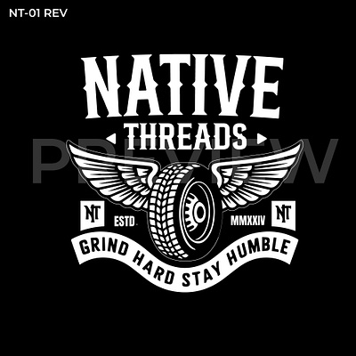 Logo Design for Native Threads by NY Creative Studio graphic design grind humble native threads