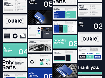 Curie Brand CI Design + Guidelines branding design graphic design ui web website