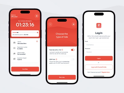 UX/UI Audit & Redesign: Polish e-Toll App account car clean design system figma framer gps mobile mobile design mobile interface payments product design toll tolling ui ui ux ux ux design vehicle web design