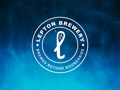 Lepton Brewery - logo badge branding graphic design logo