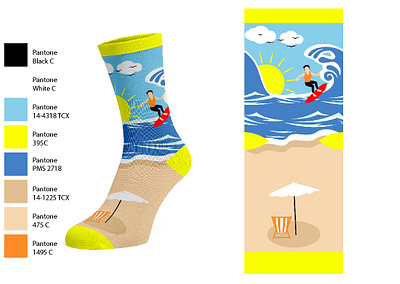 Landscape Socks Designs design designer dtg socks design graphic design illustration knitting socks landscape landscape socks landscape socks designs printing socks professional socks designer socks socks design