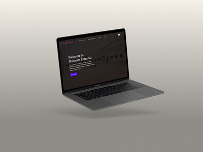 Museum Lumina (UI/UX Design) landing page museum ui ux ux design web design website