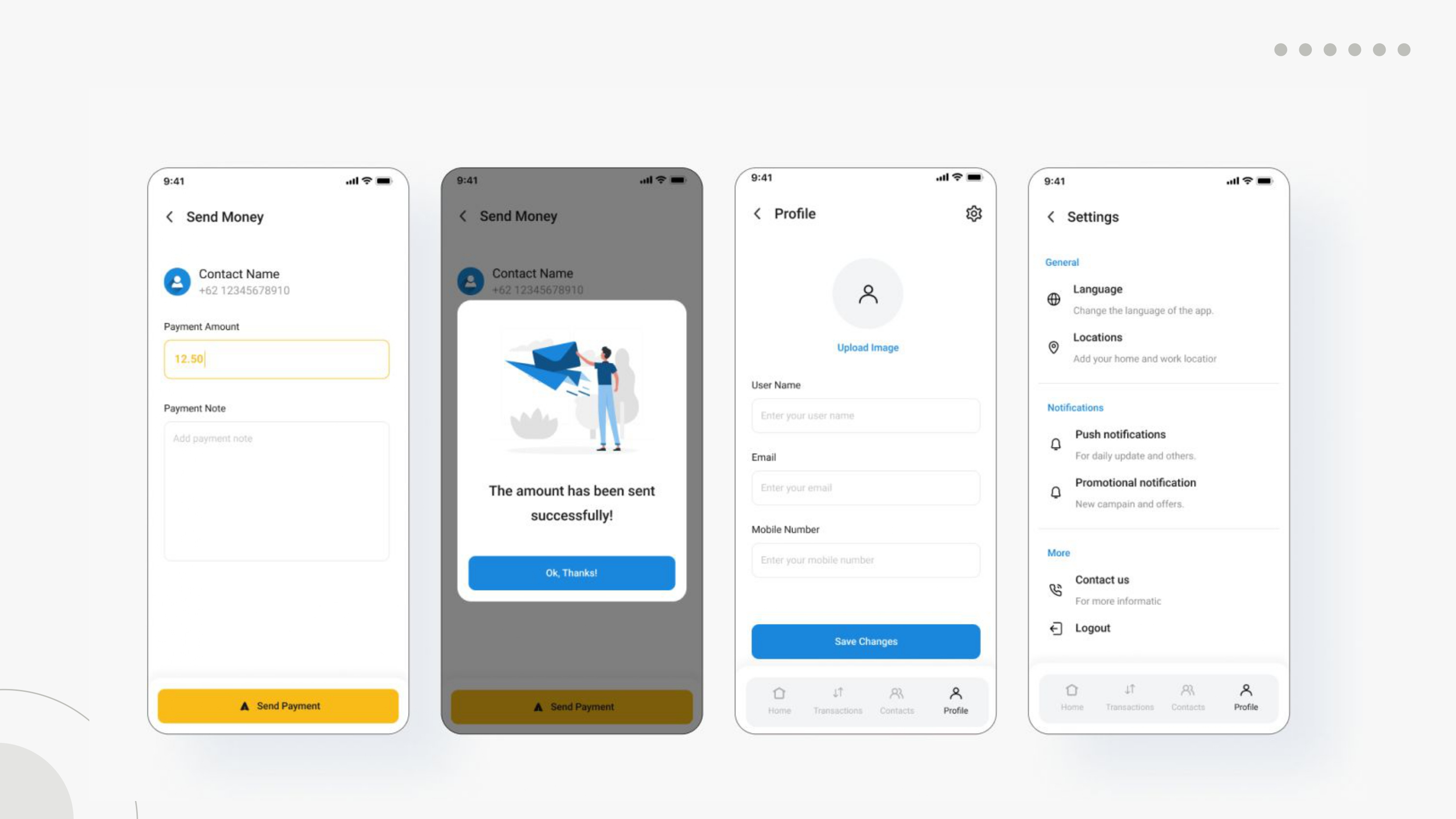 Example of Mobile App UI/UX Design 