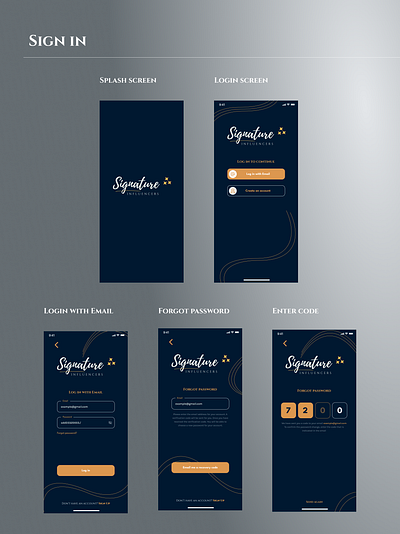 Design Sign In and Sign Up screened with prototype and animation branding design graphic design illustration logo ui ui ux design ui design ux ux design