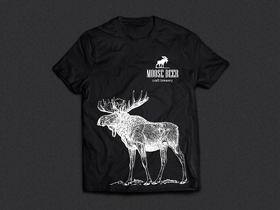 Moose Beer new T-Shirt Design brand identity branding design graphic design illustration logo merch print rebranding t shirt design vector