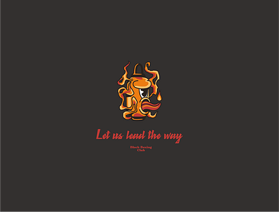 Let us lead the way | Block Boxing Club boxing fire hot illustration lamp lead t shirt the way tongue trash