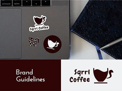 Sqrrl Coffee affinity animal brand guidelines brand identity branding cafe coffee coffeeshop fnb fun graphic design logo logo design pictorial playful vector