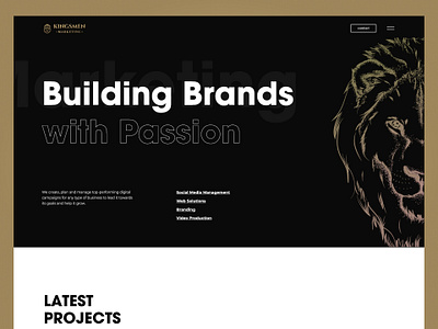 Kingsmen | Agency agency agency hero design digital agency digital agency hero hero hero section landing landing page ui web design website design