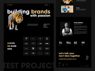 Kingsmen | Landing Page agency agency hero agency landing design digital agency digital agency landing hero hero section landing landing page marketing agency ui web design website design