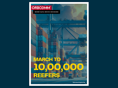 March To 10,00,000 Reefers - Poster branding design illustration maritime poster posterdesign reefers shipping visual design