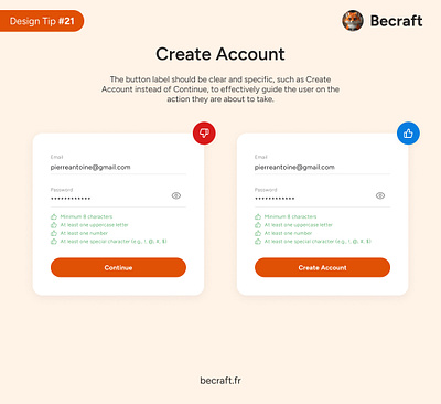 UI Design Tips #22 - Create Account branding design do dont illustration tips ui ui design ux design