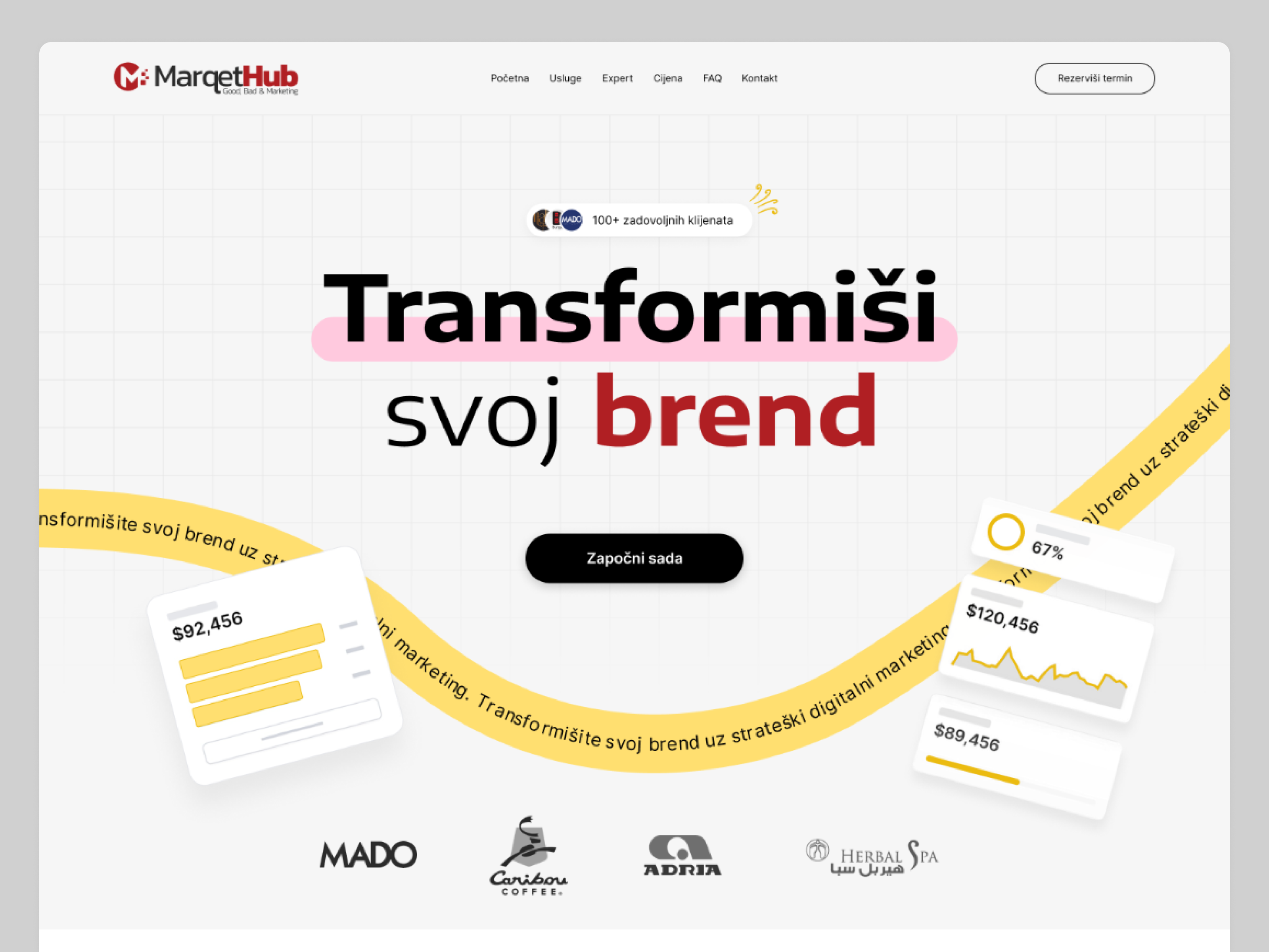 Example of Marketing Agency - Hero section