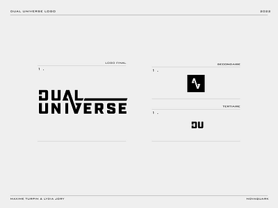 DUAL UNIVERSE LOGO graphic design logo scifi videogames