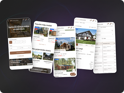 Find your dream house and the right manufacturer in one place mobile view ui ui design ux uxui design