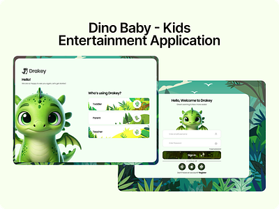 Dino Baby - iPad Application ui