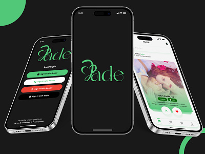 Jade - Dating App UI Design app concept app design app development app screen app ui mobile app uiux