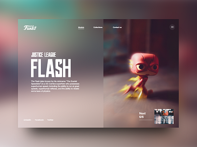 Justice league Funko #6 dc dccomics flash funko funkopop justiceleague ui uidesign