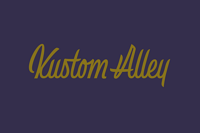 Kustom Alley - Logotype branding custom lettering graphicdesign handlettering lettering logo logotype type design typography wordmark