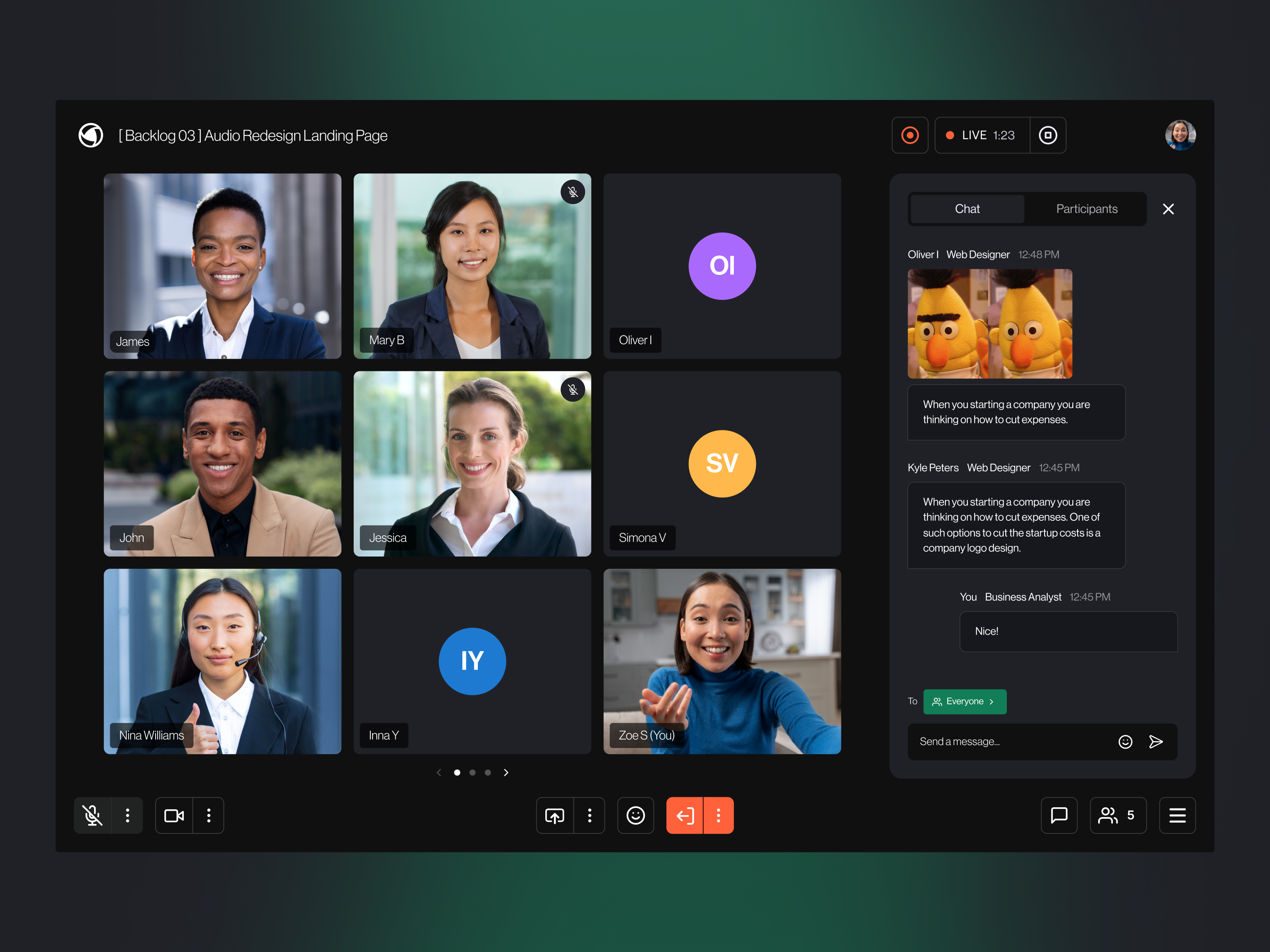 Browse thousands of Meeting UI images for design inspiration | Dribbble