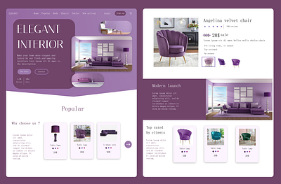 e-com website design graphic design ui