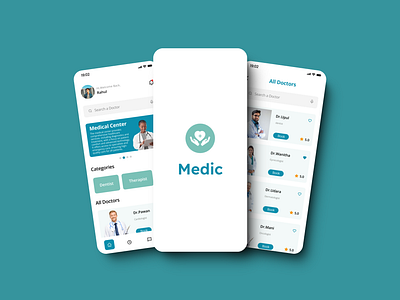 Medic - Pharmaceutical App Design 3d animation branding graphic design logo motion graphics pharma app ui