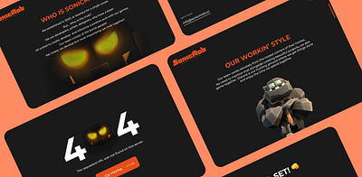 Landing Page animations branding companys values design design system dynamic experience figma game graphic design illustration interactiondesign interactive elements landing page ui ux