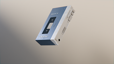 SONY Walkman Advertisement in Blender 3D 3d 3d animation 3d modeling 3d product 3d product advertisement 3d product visualization ad advertisement animation blender 3d motion graphics product ad texturing