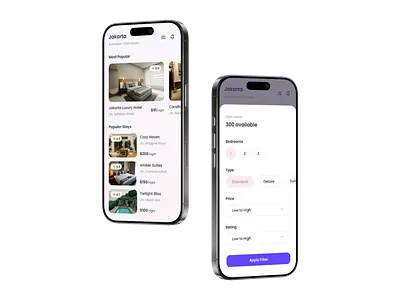 Hotel Application Design - Discover & Filter Page applicationdesign hotel mobiledesign ui ux