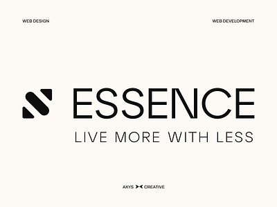 Essence- Logo branding creative agency custom websites graphic design light theme logo design subscription agency ui design ux design web design web development