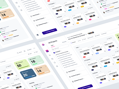 Task and Project Management Dashboard best dashboard design dashboard dashboard design dashboard design idea dashboard ui productivity dashboard project management ui project planning task management dashboard time tracking dashbaord todolist ui ui trend uiux web design