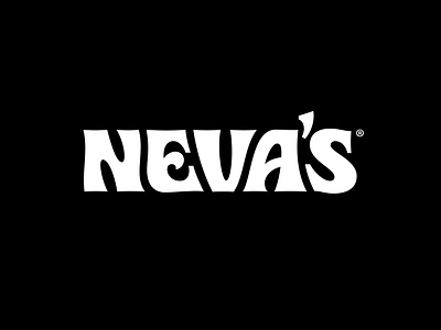 Neva's - Custom Logotype bespoke lettering branding custom lettering design food packaging lettering logo type design typography wordmark