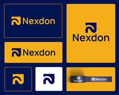 Technology Lettermark Logo "Nexdon''. branding graphic design illustration lettermarklogo lo logo logoceller logodesign logodesigner logomaker logoservice monogramlogo