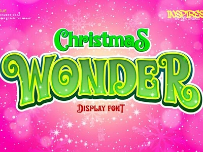 Christmas Wonder Font 3d animation app branding design graphic design illustration logo motion graphics typography ui ux vector