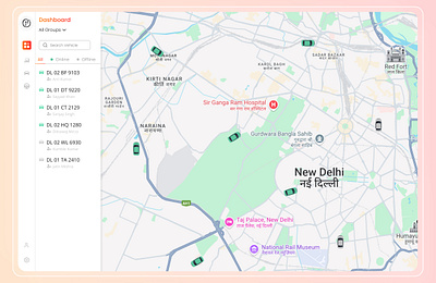 Fleet Management System dashboard design design website fleet management system trending typography ui user experience user interface ux web application