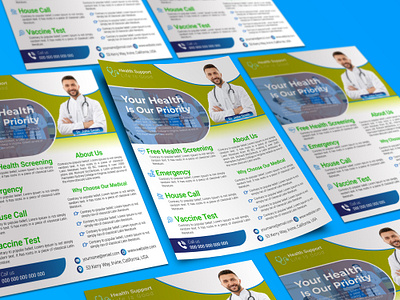 Medical Flyer banner brand identity branding brochure business business flyer corporate flyer design flyers graphic design illustration logo logo brand medical brochure medical flyer mug design social media tshirt typography