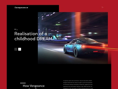 Kahn Vengeance afzal kahn aston martin auto industry automotive car car hero car landing page design ferrari hero hero section kahn vengeance landing landing page ui web design website design