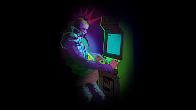 Punk Arcade Character shots from an animation. 2d artist animation character design illustration raster vector