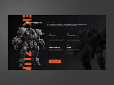 Mecha Sci-Fi Showcase Slider for WordPress design hero image machines mecha robotics robots sci fi scifi slider slider revolution template ui wordpress wordpress slider