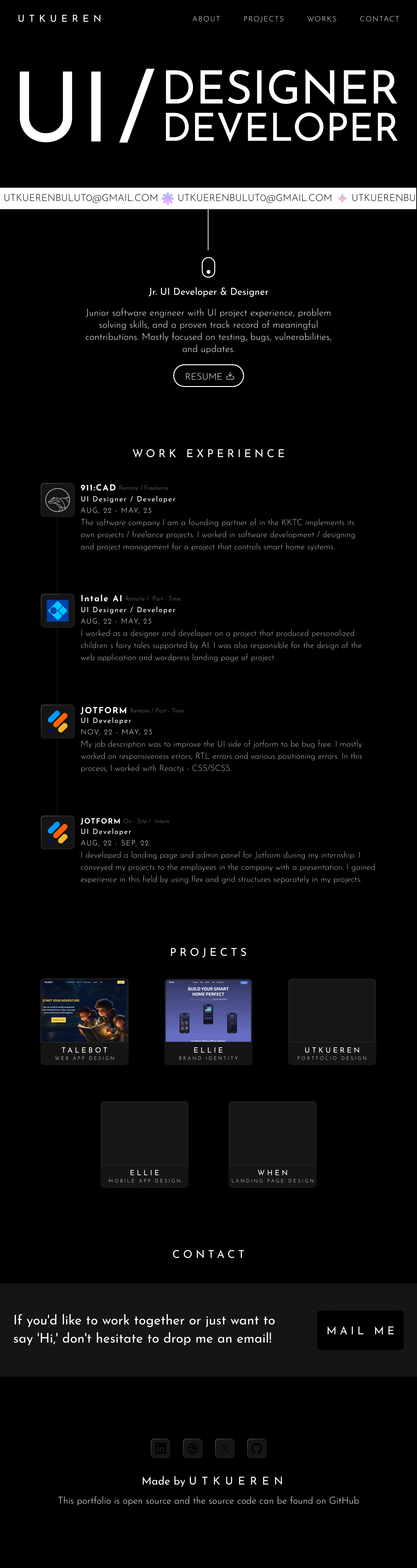 Portfolio Web Site Design branding graphic design ui