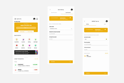 Mobile Fintech App product design ui uidesign uiuxdesign