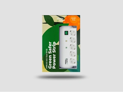 Power Strip package design (2019) branding greensafer illustration logo package design powerstrip