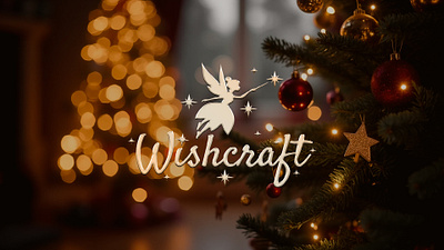 Gift shop "Wishcraft" Logo branding branding christmas design gift shop graphic design holidays logo logo design