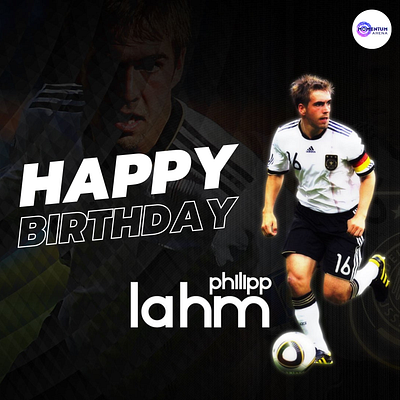 Happy Birthday Philip Lahm canva graphic design poster design social media content