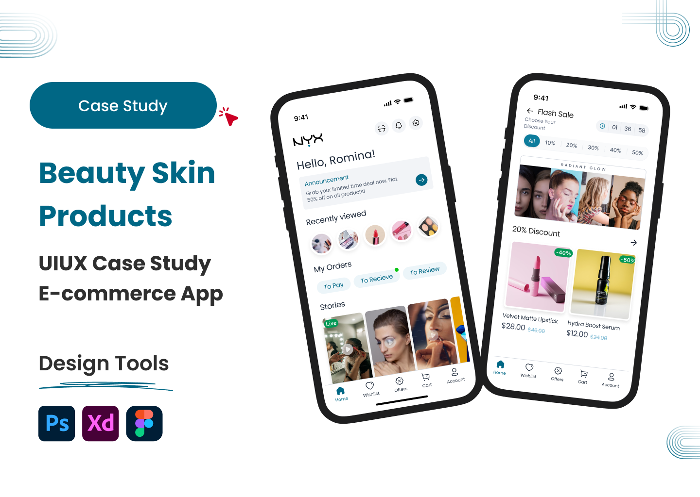 Example of Beauty Skin Care  | UI UX Case Study