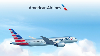 American Airlines Ad Mockup airlines animated canva design finch graphic design motion graphics presentation