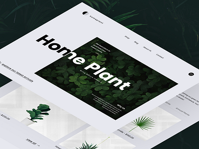 Plant Landing Page branding card company website desktop flower garden home homepage interface landing page marketing website photography plant plant landing page plant shop plant website ui ux website