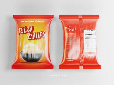 3D Snack Packaging Tela Chips Design 3d 3d illustration branding