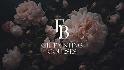 Painted courses brand design ai branding design flowers graphic design illustration logo oil painting painting stable diffusion