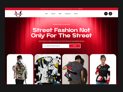 Urbanize Landing Page apparel landing page apparel store apparel website branding ecommerce web ecommerce website saas website ui uiux uxui web page webdesign