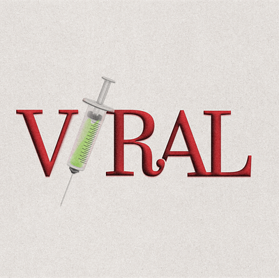 V💉RAL (Viral) 3d 3d type adobe illustrator illustration syringe vector viral